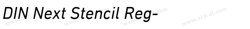 DIN Next Stencil Reg字体转换